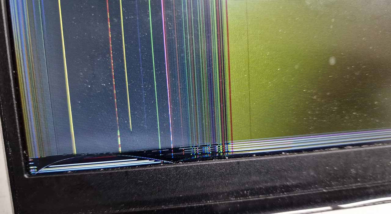 zbita matryca w laptopie